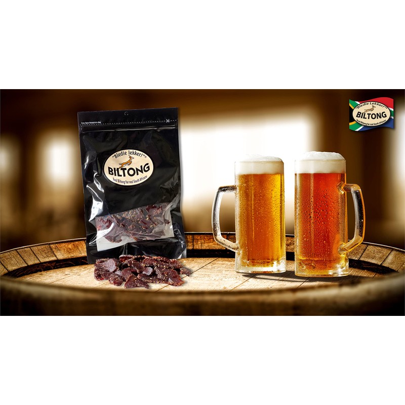 Bledie Lekker® Sliced Beef Biltong One Pound Resealable Bag -