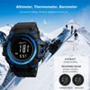 AOSLSI Watch Compass, Altimeter Barometer Thermometer Temperature, Pedometer Watch, Military