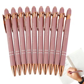 Pens With Bible Verses On Them - Retractable Inspirational Bible Verse Ballpoint Pens | Set of 10 Writing Tool Christian Favors, Black Ink, Retractable, for Women Men, No Bleed Through