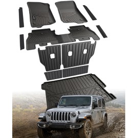 Floor Mats for Jeep Wrangler JL Gas 2018-2026 4-Door