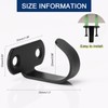 NearMoon Stainless Steel Screw Mounted Ceiling Hooks, Under-Shelf Towel/Robe Clothes