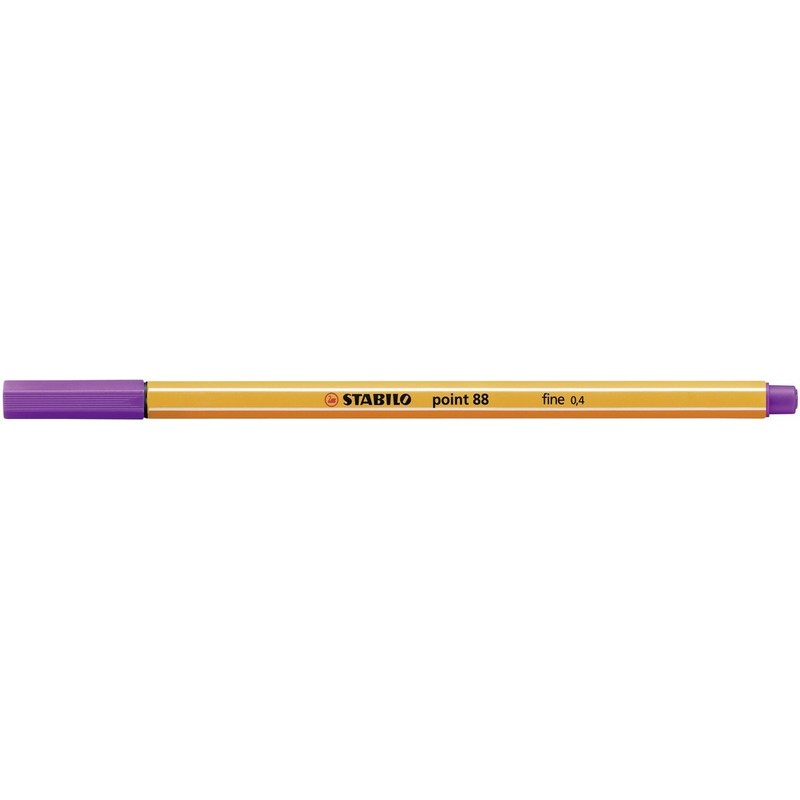 STABILO Point 88 Fineliner Pen,Purple,Pack of 10
