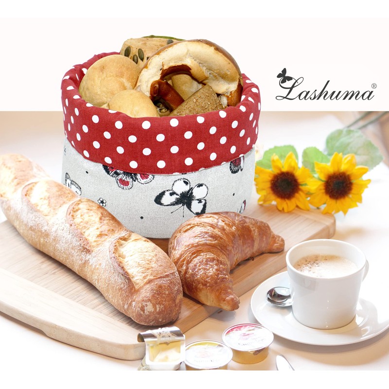 Lashuma Round Bread Basket Diameter 22 cm Height 13 cm