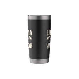Vintage Lipedema Warrior Lipedema Lymphedema Awareness Stainless Steel Insulated Tumbler