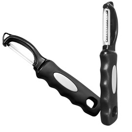 Aiyraa 2Pcs Potato Peeler ＆Grater - Hand Sharp Stainless Steel Blade, Ergonomic Grip, Multifunctional Vegetable & Apple Peeler, Speed Peeler for Kitchen