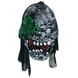 Zombie Rubber Face Mask Green Frog