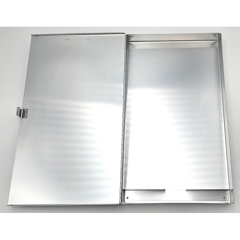 11x17 Clipboard Aluminum Storage Box Featuring a High Capacity Clip