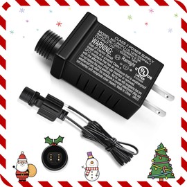 4.5V Class 2 Power Supply, US Plug UL Certified IP44 Waterproof Low Voltage Transformer for 2.7W Christmas Light, String Light Indoor Outdoor Use, Lawn Lamp