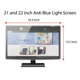 Anti Blue Light Screen filter for 21 and 22 Inches Widescreen Desktop Monitor, Blocks Excessive Harmful Blue Light, Reduce Eye Fatigue and Eye Strain