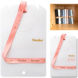 10Pcs Clothes Folding Board for T-Shirts Jeans Shirts Sweaters Jumpers Closets Drawers Organizers DressBook (S)