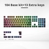 Surmen - Teclas de Pudding de doble disparo PBT Keycaps