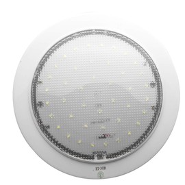 LED Roof Light, Baceyong DC 12V 9W Ceiling Dome Spot Warm Light Downlight for Camper Van Caravan Motorhome Chrome Warm Boat White