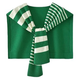 Sweater Shawl Wraps Women Pashmina Shawls and Wraps Stripe Knitted Shawl Scarf Cardigan Cape Cashmere Shoulder Top