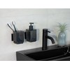 WENKO Quadro Soap Dispenser 340 ml Plastic with Stainless Steel