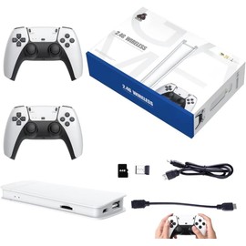 CARYWON Consola de Juegos Retro Game Stick 4k, Consola de Videojuegos Portátil, 23 Emuladores Clásicos, Más de 20000+ Juegos Integrados, Mini Consola de Videojuegos USB HD para TV