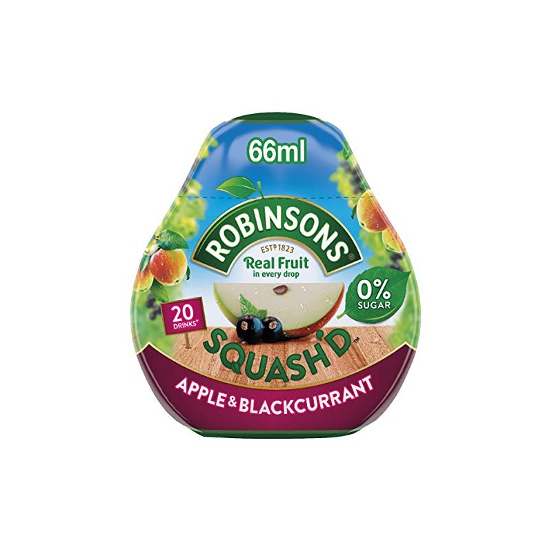 Robinsons SQUASH'D, 0 Percent Sugar, Real Fruit Squash, Low Calorie,