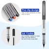 Rollerball Pens,15 Pack 0.5mm Gel Pens black,Quick-Drying Ink Rolling Ball