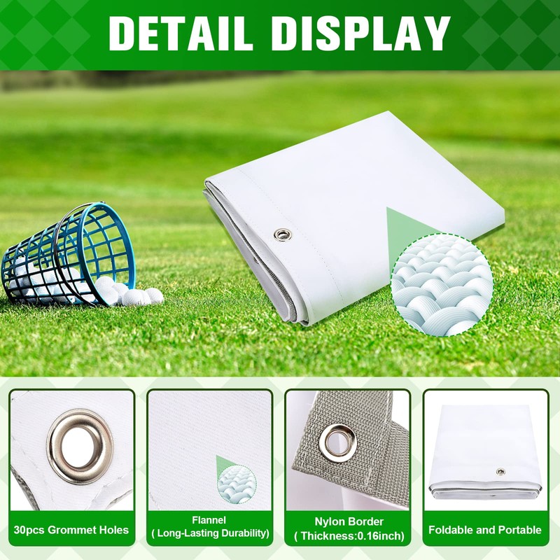 aikeec Golf Simulator Impact Screen: Ultra Clear Golf Impact Screen