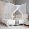 Mosquito Net for Single to King-Sized Beds, One Side Opening