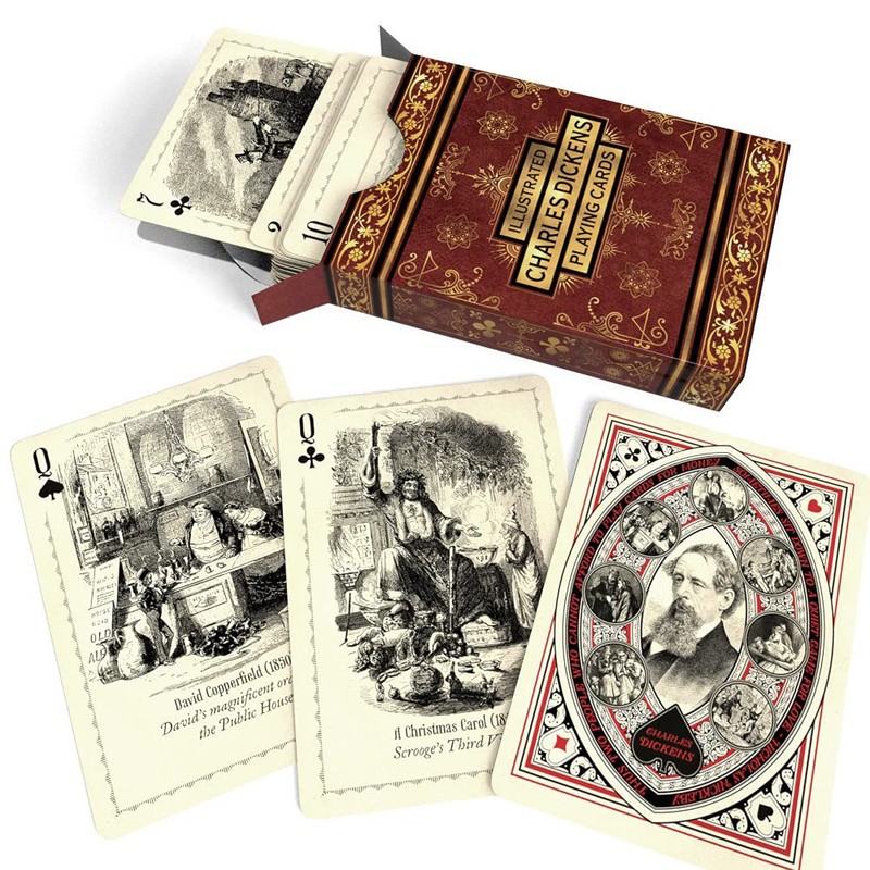Cultzilla Charles Dickens Illustrated Playing Cards