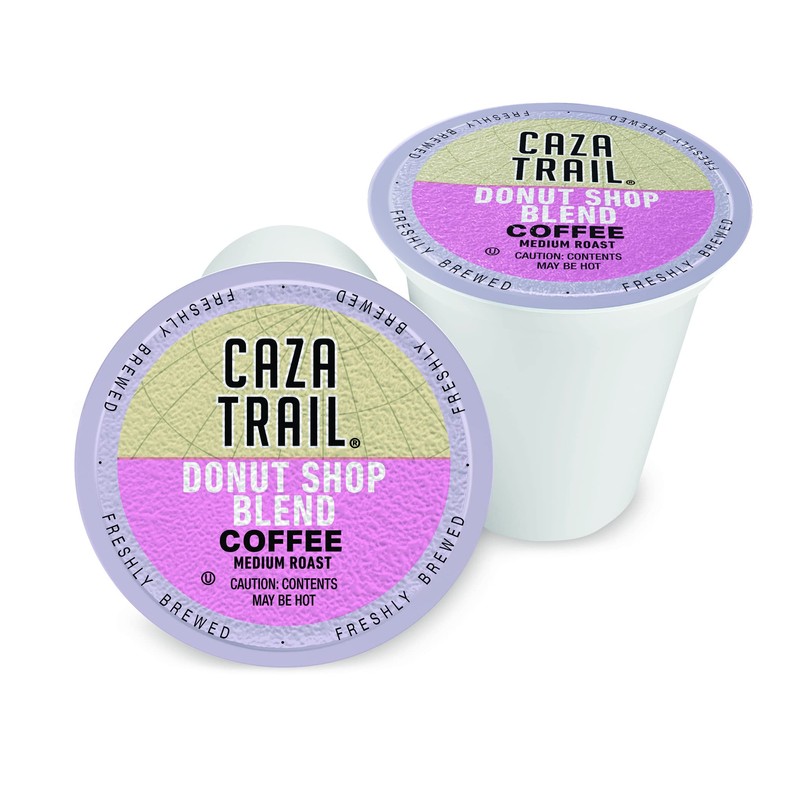 Caza Trail Coffee Pods, Donut Shop Blend, Single Serve 100