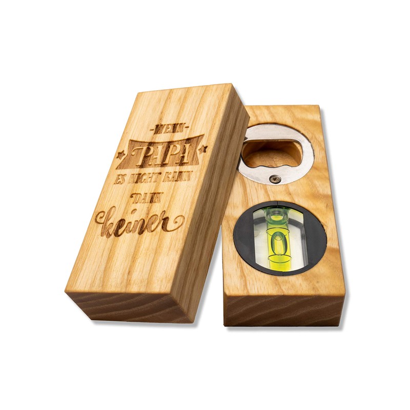 Bottle opener with spirit level dad Father's Day individual gift
