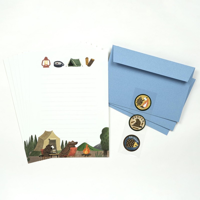 Greeting Life OKS-42 Okataoka Letter Set Active Blue