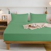 MIKI WELL Double Fitted Sheet Deep - Green Bottom Sheet
