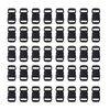 Vin beauty 100 Pack 3/8 Inch Paracord Bracelet Clips Curve