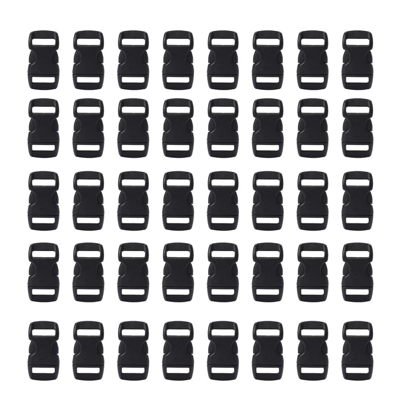 Vin beauty 100 Pack 3/8 Inch Paracord Bracelet Clips Curve