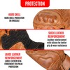 aaasportx Men's Leather Motorcycle Gloves with Touchscreen Function - Protectors