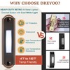 Metal Lighted Doorbell Button, Heavy Duty Metal Wired Door Bell