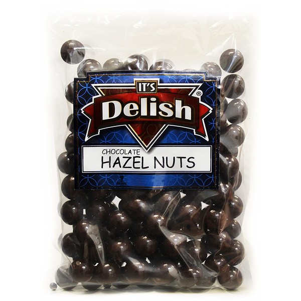 Gourmet Dark Chocolate Covered Hazelnuts by Its Delish, (1 lb)