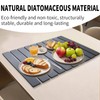 MCSDFN Foldable Stone Dish Drying Mat - 16" x 12"