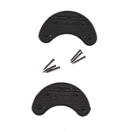 Guard Quality Heel and Toe Plates Polyurethane (Plastic) Taps Savers 1 Pair Self-Adhesive with Nails (Size 6A)