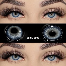 DIY Fake Eyelashes Extensions for Regular Use Easy to Apply Personal Care Product Enhance Your Lashes at Home:_Sheine blue