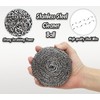 12Pcs Stainless Steel Scourers – Heavy Duty Dish Washing Scrubbers