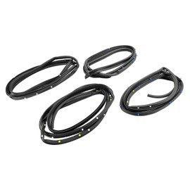 Mad Hornets 4PCS Door Weatherstrip Silence Opening Gasket 72850-SNA-A01 For Honda Civic 2006-2011