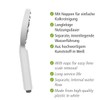 WENKO Shower Head Design, White, Durable Universal Hand Shower, Stylish