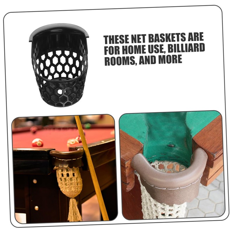 Mikinona 2 Pcs Billiard Table Pocket Mesh Bag Heavy Duty