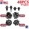 Replacement Parts For 40x Plastic Rivets Fastener Clip Bumper Push