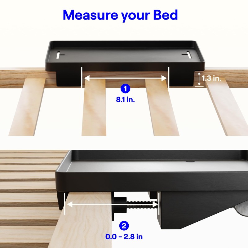 BedShelfie Bedside Shelf, Bunk Bed & Top Bunk, College Dorm