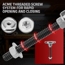 Mnoxo Vise Hardware Kit with Acme Threaded Rod System Precise Processing