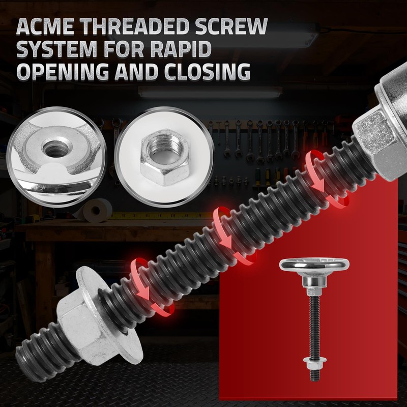 Mnoxo Vise Hardware Kit with Acme Threaded Rod System Precise
