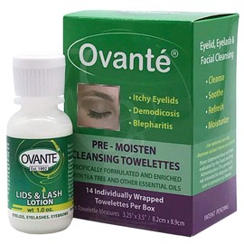 Tea Tree Oil Anti-Demodex Lotion Plus Face Cleansing Towelletes in One Set for Dry, Red, Itchy Skin Prone to Human Demodicosis.