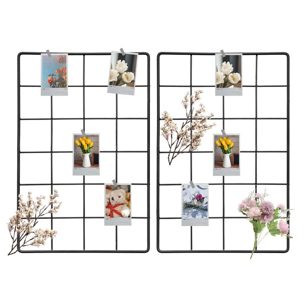 sourcing map 2Pcs Wire Wall Grid Panel, 12" x 8"