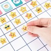 Star Stickers with Emotion Expressions Labels 1' Small Star Kids