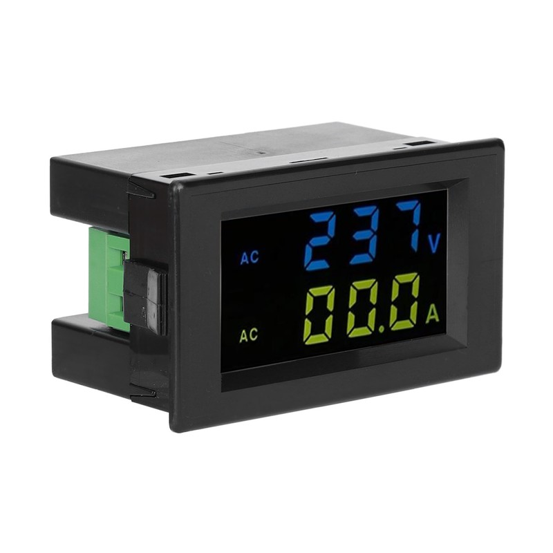 Digital Display Voltmeter Accurate White Black Measuring Current Machine EquipmentDouble