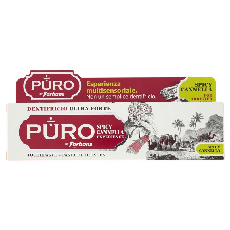 Forhans Puro - Dentifricio Spicy Cannella Ultra Forte, 75ml