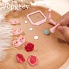 Jopgeey Stud Post Embedding Tool Set for Polymer Clay Earring,